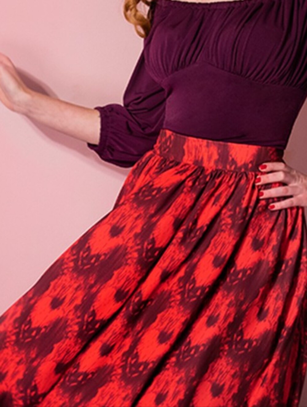 Abstract Pennywise Chiffon Skirt